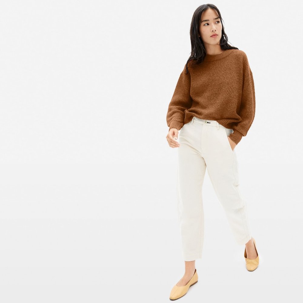 The Oversized Alpaca Crew Dark Copper